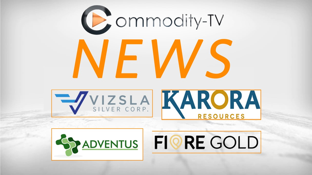 Mining Newsflash with Fiore Gold, Karora Resources, Adventus Mining and Vizsla Silver