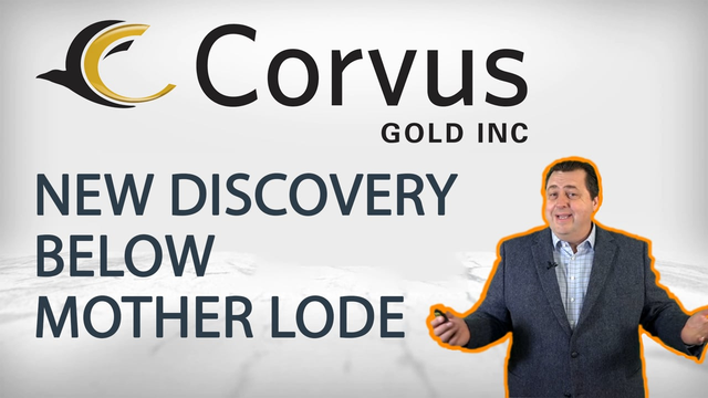 Corvus Gold Makes New, Large, Discovery Below Mother Lode Deposit