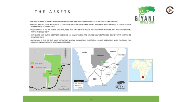 Giyani Metals: Working Towards PEA For Mangenese Project In Botswana