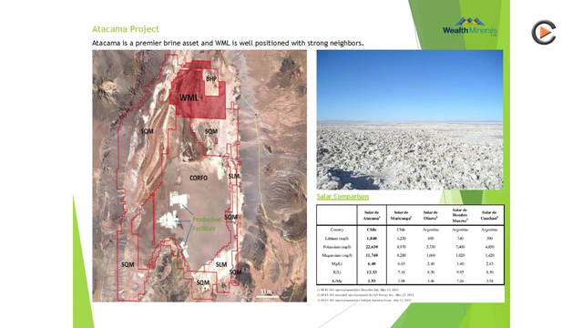 Wealth Minerals: Early Stage Lithium Exploration in the Atacama Desert