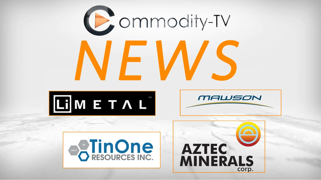 Mining Newsflash with TinOne Resources, Aztec Minerals, Li-Metal and Mawson Gold