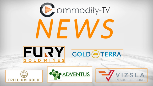 Mining Newsflash: Gold Terra, Fury Gold Mines, Trillium Gold, Adventus Mining and Vizsla Resources
