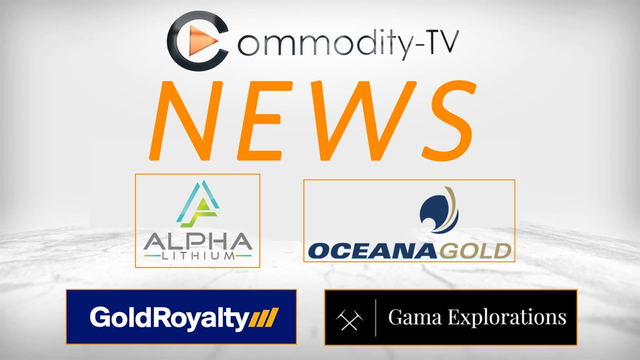 Mining Newsflash with OceanaGold, Gold Royalty, Alpha Lithium and Gama Explorations