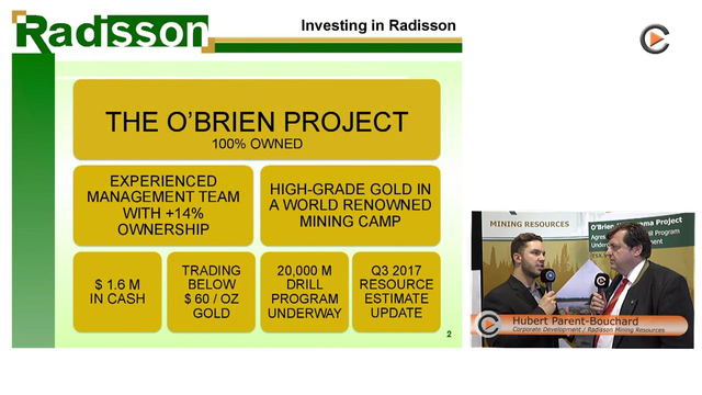 Radisson Mining: Exploring Old Mine in Quebec - Resource Update Coming Q3 2017