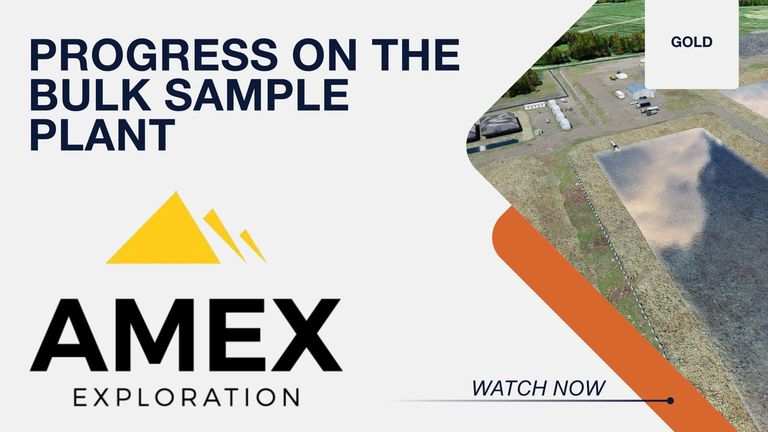 Amex Gold Mining is Pushing Forward with the Bulk Sample Construction