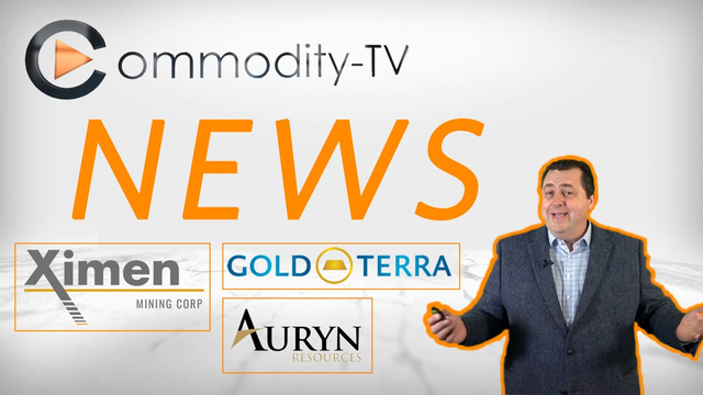 Newsflash with Gold Terra Resource, Ximen Mining and Auryn Resources
