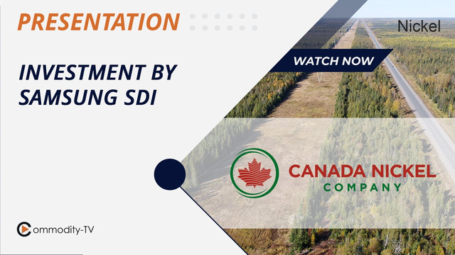 Canada Nickel now has 3 Major Strategic Investors with Samsung SDI