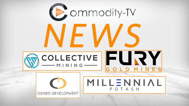 Mining News Flash with Collective Mining, Fury Gold Mines, Millennial Potash and Osisko Development