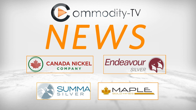 Mining Newsflash with Endeavour Silver, Maple Gold Mines, Canada Nickel and Summa Silver